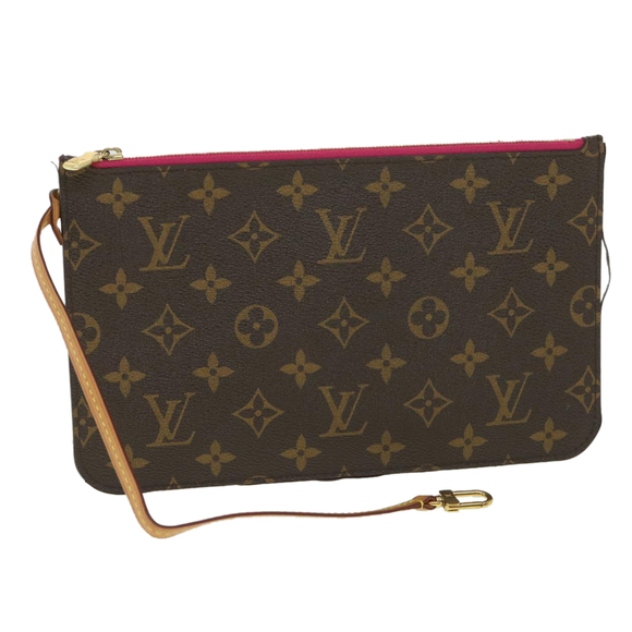 LOUIS VUITTON Monogram Neverfull MM Pouch LV Auth S104 - Picture 1 of 16